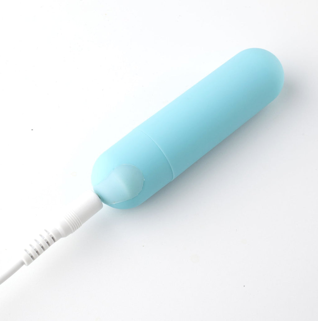 Maia Jayden - Clear/Blue USB Rechargeable Vibrating Cock & Ball Rings