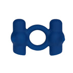 Maia RONAN - Blue - Blue USB Rechargeable Dual Vibrating Cock Ring