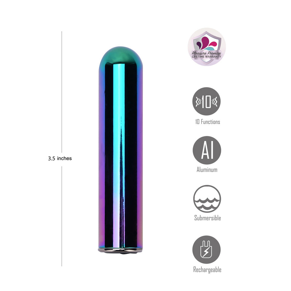 Maia COSMO - Metallic Coloured 8.9 cm USB Rechargeable Bullet