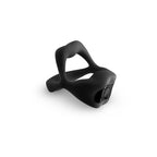 Techno - Strobe - Black - Black USB Rechargeable Vibrating Cock Ring with App Control