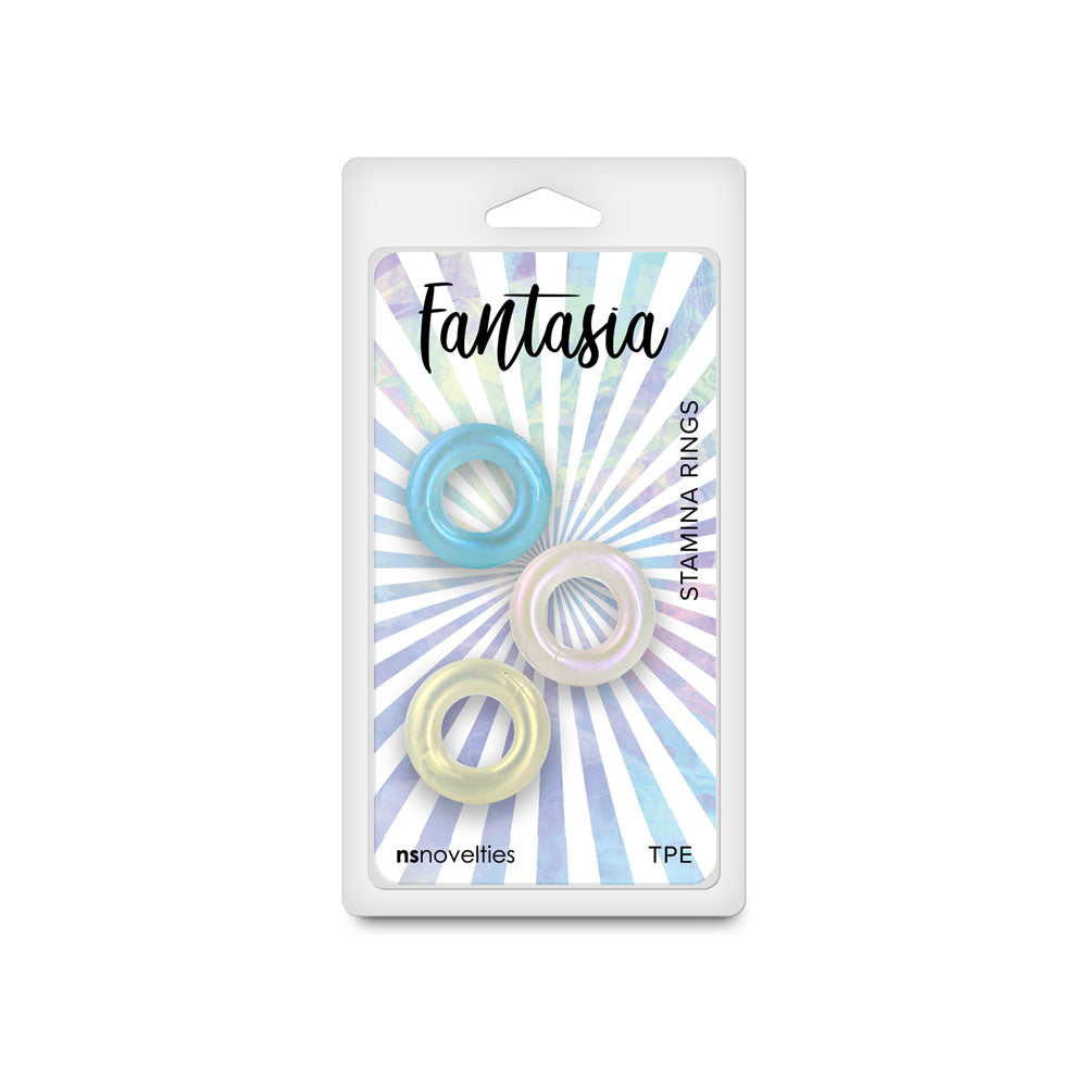 Fantasia - Stamina Rings - Multicolour - Coloured Cock Rings - Set of 3