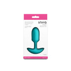 INYA Pulse - Teal - Teal 11 cm USB Rechargeable Vibrating Butt Plug