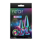 Rear Assets Tapered Trainer Kit - Multicolour - Multicoloured Metal Butt Plugs - Set of 2 Sizes