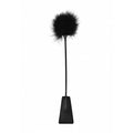 Ouch! Crop With Feather - Black Whip