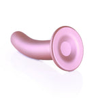 OUCH! Smooth Silicone G-Spot Dildo - 6'' / 14.5 cm - Rose Gold 14.5 cm Dildo