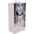 OUCH! Paris Collection - Collar with Leash - Pink Restraint