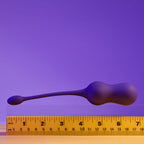 Playboy Pleasure DOUBLE TIME - Purple USB Rechargeable Vibrating Kegel Balls