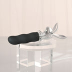 Playboy Pleasure BUNNY ON THE GO - Black/Chrome 18.6 cm USB-C Rechargeable Vibrator