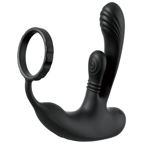 Anal Fantasy Elite Ass-Gasm intiMotion - Black USB Rechargeable Quad Motor Prostate Massager with Remote