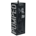PUMPED Virtuo - Gunmetal - Gunmetal Grey/Clear USB Rechargeable Sucking And Vibrating Auto Masturbator