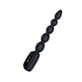 Passion Play Vibrating Anal Beads with LED Screen - Black 23 cm USB Rechargeable Vibrating Anal Beads