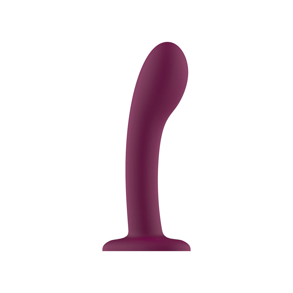 Passion Play Liquid Silicone Dildo - Purple - Purple 18 cm Dildo