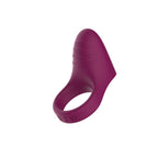 Passion Play Silicone Vibrating Cockring - Purple USB Rechargeable Penis Ring