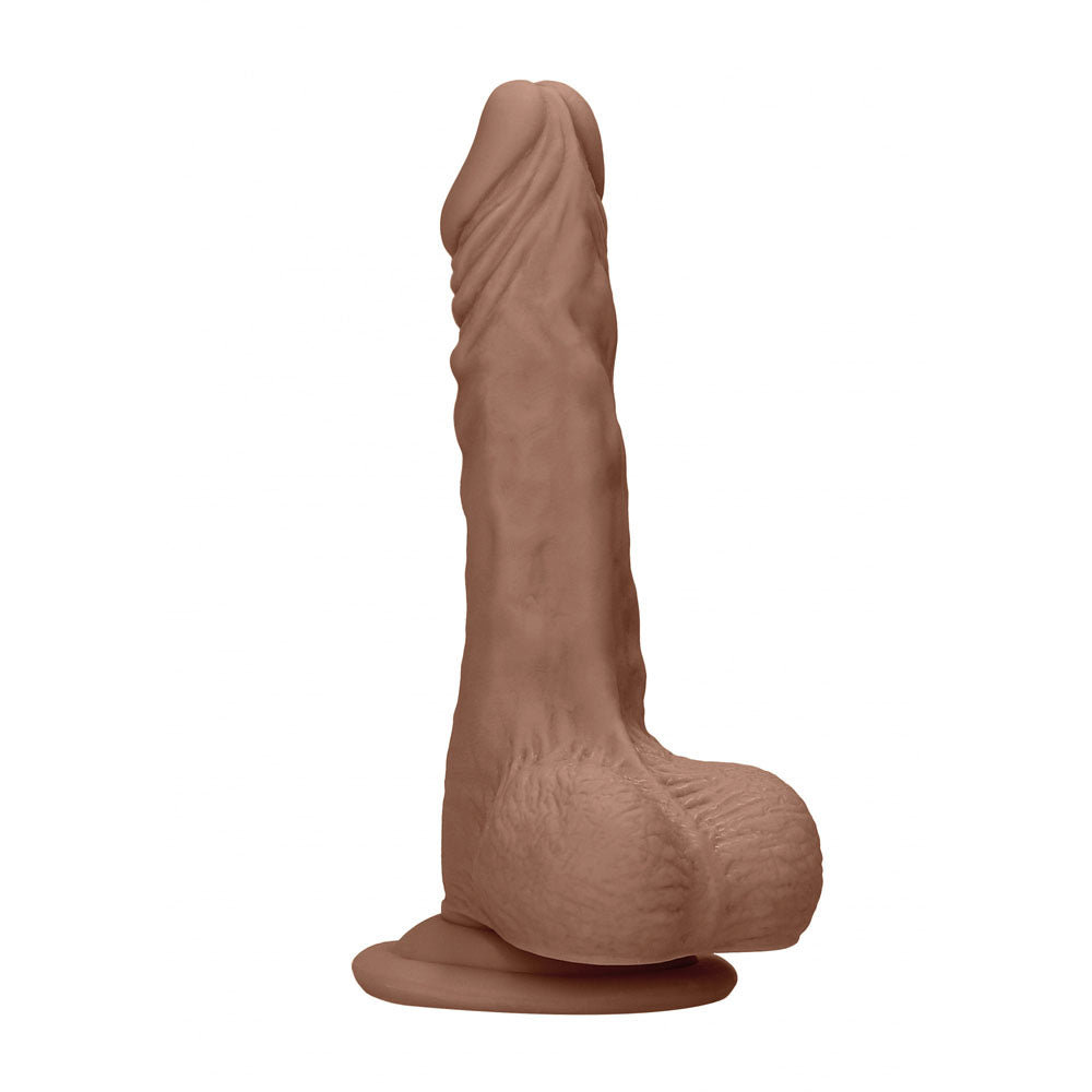REALROCK 8'' Realistic Dong with Balls - Tan - Tan 20.3 cm Dong