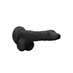 REALROCK 10'' Realistic Dong with Balls - Black - Black 25.4 cm Dong