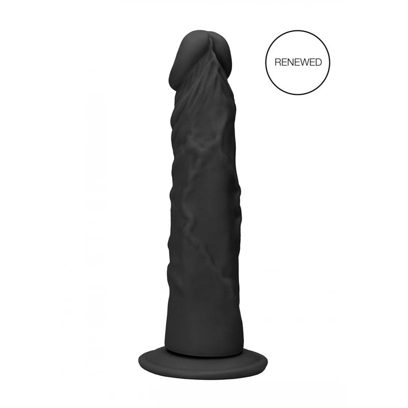 REALROCK 8'' Realistic Dildo - Black 20.3 cm Dong