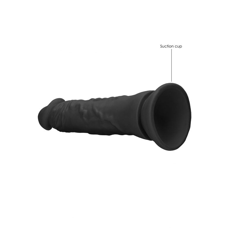 REALROCK 8'' Realistic Dildo - Black 20.3 cm Dong