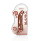 REALROCK 8'' Realistic Penis Extender with Rings - Tan - Tan 20.3 cm Penis Extension Sleeve