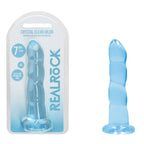 REALROCK Dildo With Suction - 17 cm - Blue - Blue 17 cm Dildo