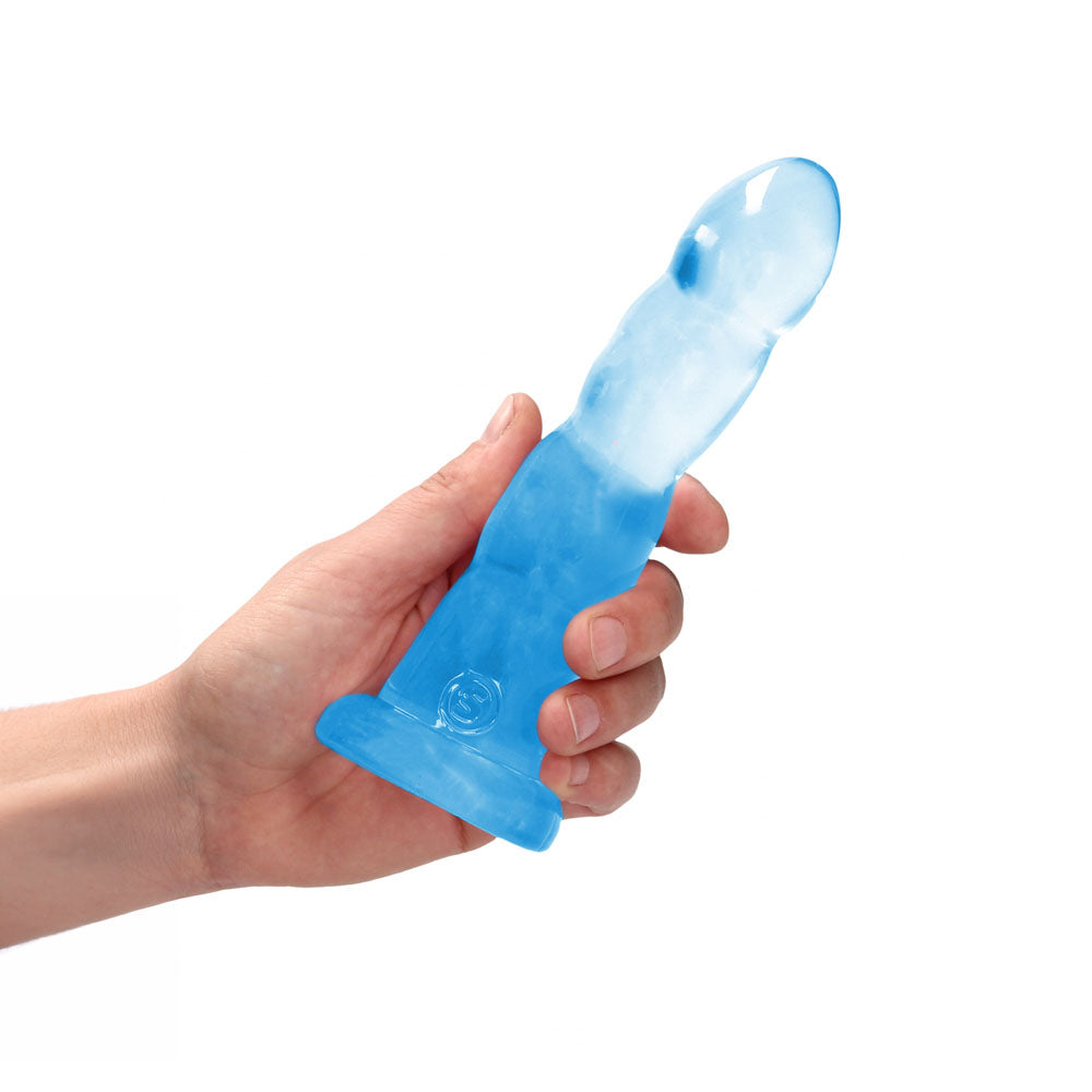 REALROCK Dildo With Suction - 17 cm - Blue - Blue 17 cm Dildo
