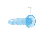 REALROCK Dildo With Suction - 17 cm - Blue - Blue 17 cm Dildo