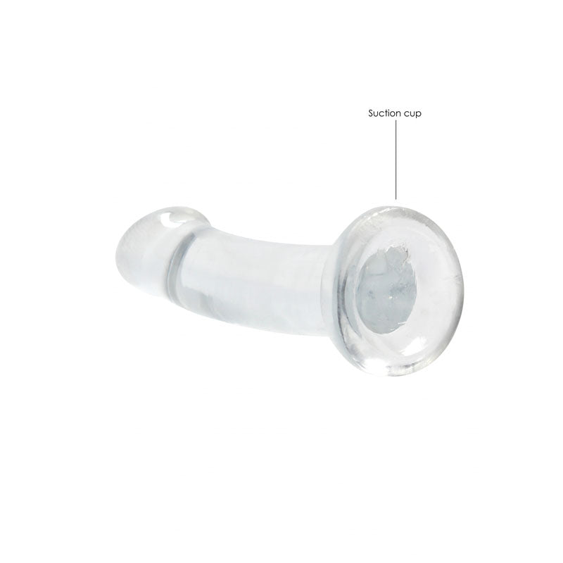 REALROCK Non Realistic Dildo With Suction Cup - 17 cm - Clear 17 cm Dong