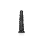REALROCK Realistic Slim Dildo without Balls - 15.5 cm - Black 15.5 cm (6'') Dong