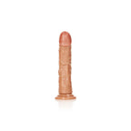 REALROCK Realistic Regular Curved Dildo with Suction Cup - 18 cm - Tan 18 cm (7'') Dong