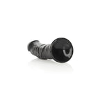 REALROCK Realistic Regular Curved Dildo with Suction Cup - 23 cm - Black 23 cm (9'') Dong