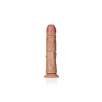 REALROCK Realistic Regular Curved Dildo with Suction Cup - 23 cm - Tan 23 cm (9'') Dong