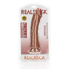 REALROCK Realistic Regular Curved Dildo with Suction Cup - 23 cm - Tan 23 cm (9'') Dong