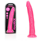 REALROCK 29 cm Slim Glow in the Dark Neon - Pink - Glow in Dark Pink 29 cm (11'') Dong