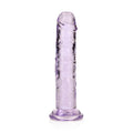 REALROCK 15.5 cm Straight Dildo - Purple - Purple 15.5 cm (6'') Dong