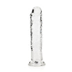 REALROCK 18 cm Straight Dildo - Clear - Clear 18 cm (7'') Dong