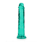 REALROCK 18 cm Straight Dildo - Turquoise - Turquoise 18 cm (7'') Dong