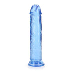 REALROCK 20 cm Straight Dildo - Blue - Blue 20 cm (8'') Dong