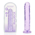 REALROCK 20 cm Straight Dildo - Purple - Purple 20 cm (8'') Dong