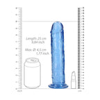 REALROCK 25 cm Straight Dildo - Blue - Blue 25 cm (10'') Dong