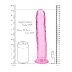 REALROCK 28 cm Straight Dildo - Pink - Pink 28 cm (10'') Dong