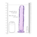 REALROCK 28 cm Straight Dildo - Purple - Purple 28 cm (10'') Dong