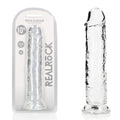 REALROCK 28 cm Straight Dildo - Transparent - Clear 28 cm (10'') Dong