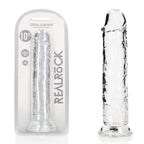 REALROCK 28 cm Straight Dildo - Transparent - Clear 28 cm (10'') Dong