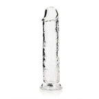 REALROCK 28 cm Straight Dildo - Transparent - Clear 28 cm (10'') Dong
