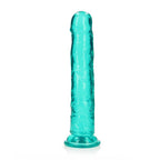 REALROCK 28 cm Straight Dildo - Turquoise - Turquoise 28 cm (10'') Dong