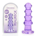 REALROCK 14 cm Curvy Anal Plug - Purple - Purple 14 cm (4.5'') Butt Plug