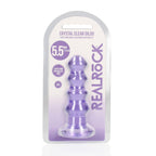 REALROCK 14 cm Curvy Anal Plug - Purple - Purple 14 cm (4.5'') Butt Plug