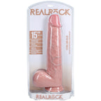 REALROCK 38cm Extra Long Dildo with Balls - Flesh - Flesh 38 cm (15'') Extra Long Dong