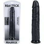 REALROCK 33cm Extra Long Dildo - Black - Black 33 cm (13'') Extra Long Dong