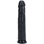 REALROCK 33cm Extra Long Dildo - Black - Black 33 cm (13'') Extra Long Dong