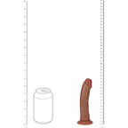 REALROCK 15cm Vibrating Cock - Tan - Tan 15.2 cm (6'') USB Rechargeable Vibrating Dong